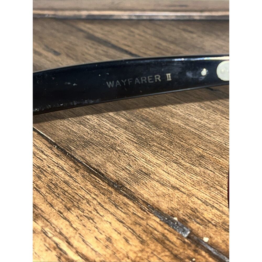 Vintage B&L Ray Ban Wayfarer II 2 Bausch & Lomb Sunglasses Black ‼️Frames Only‼️ - Picture 10 of 11